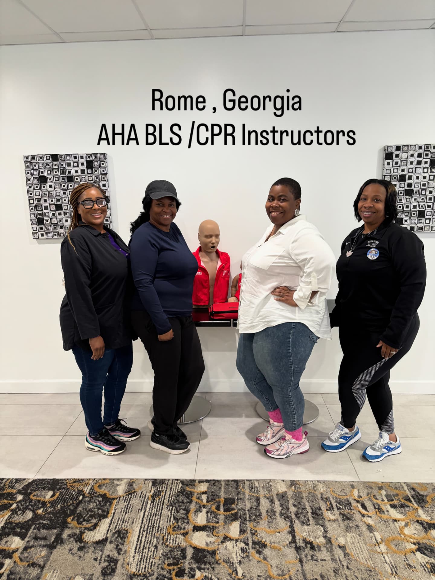 Rome, Georgia AHA BLS/CPR instructor class group photo